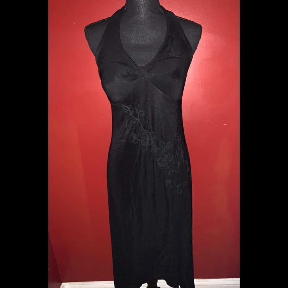 CDC Halter Top Asymmetrical Cocktail Dress